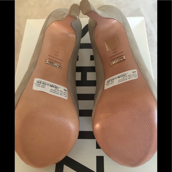 NWT Schutz Sommer Suede Peep Toe Platform - Picture 7 of 7
